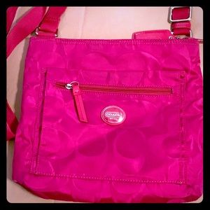 Coach signature logo crossbody